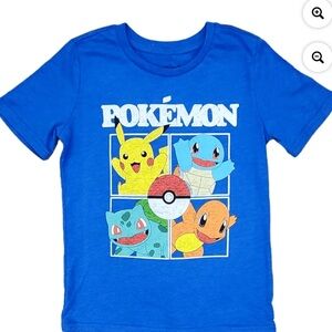 Blue Pokémon Graphic T-Shirt NWOT